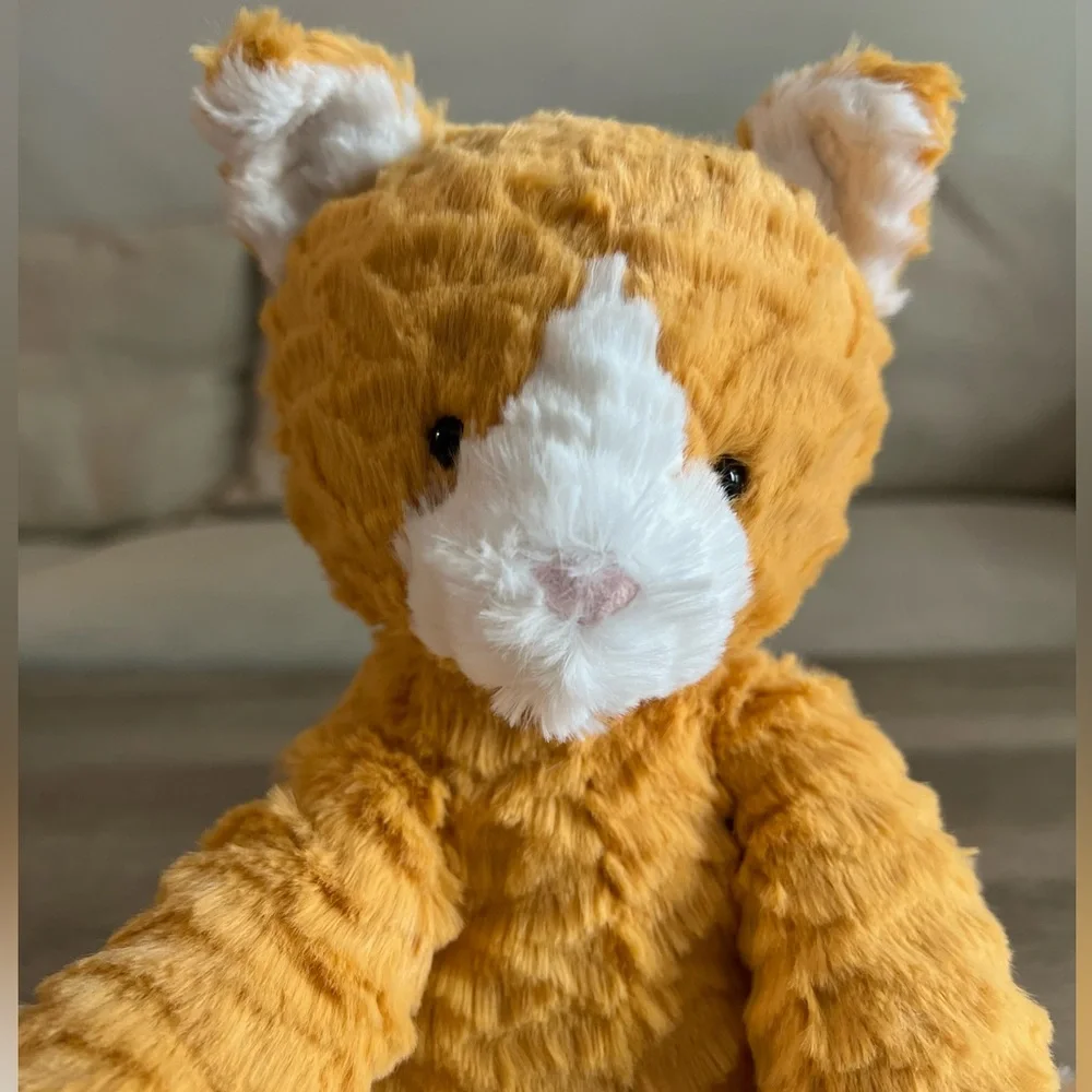 Jellycat Fuddlewuddle Ginger Cat + Cute Bows - VHTF! 🎀 - Authentic & NWT! - Picture 5 of 5